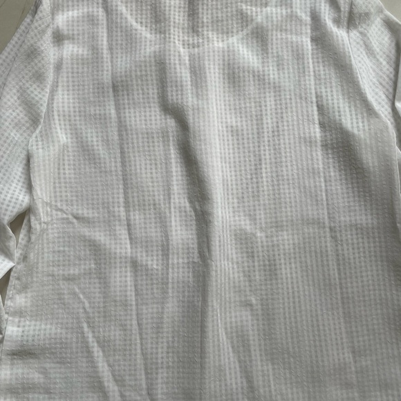 J.Crew Factory White 3/4 Sleeved Top - Picture 8 of 10